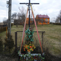 Kapliczka we wsi Bębło, gmina Wielka Wieś, powiat krakowski.